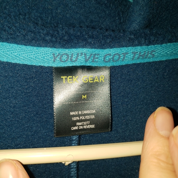 Women's Tek Gear Blue Fleece with Collar - Picture 6 of 11